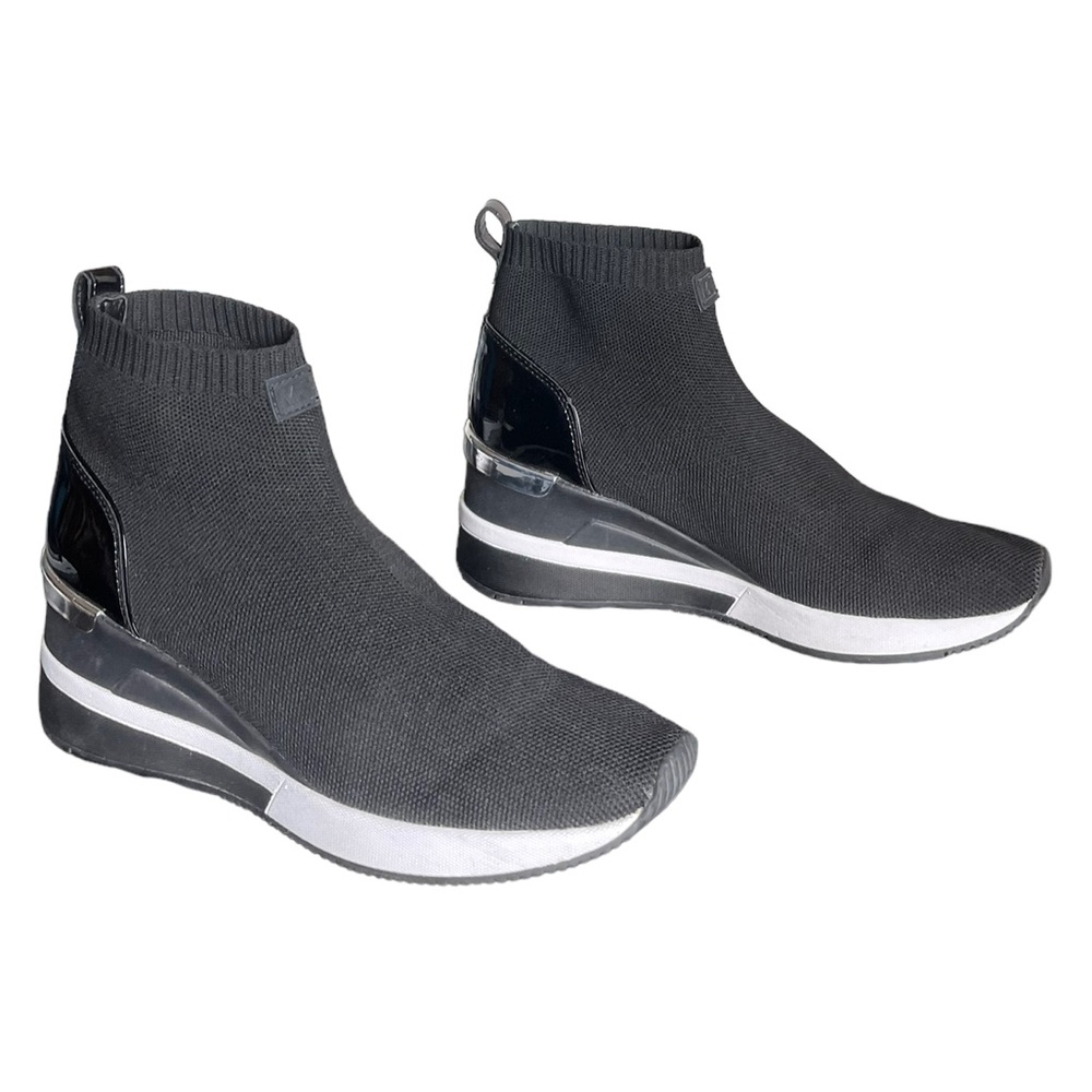 Michael Kors Skyler sock booty sneakers. Size 8 1/2.GUC - Picture 10 of 12